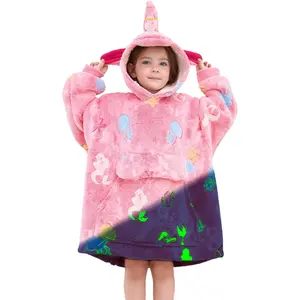 Wearable Blanket Hoodie for Kids Wearable Blankets