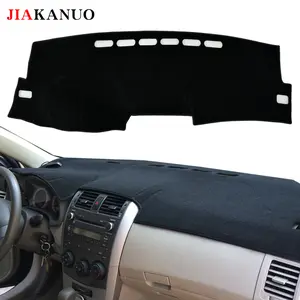 JIAKANUO Auto Car Dashboard Cover Mat Anti-Slip Anti-Vertigo for Toyota Corolla 2007-2013 Black Custom Fit Dashboard Carpet Sunshield Protector Sun Protection Heat Insulation