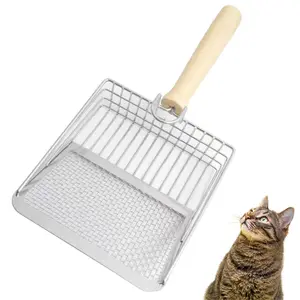 Cat Litter Scooper Accessories for Indoor Cats Heavy Duty Metal Kitty Litter Scoop for Litterbox Multicat Shovel Scoop Filter for Kitty Litter