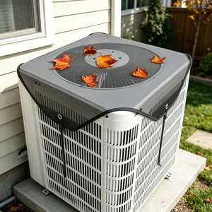 36X36 Inch Fixed Air Conditioner Protective Cover, 1 Count Mesh air conditioning cover, inches outdoor durablf Windproof Ventilation Net, Household Dust AC Cover, Household Items, Household Air Conditioner Protective Cover, Dustproof Design Durable Cover,