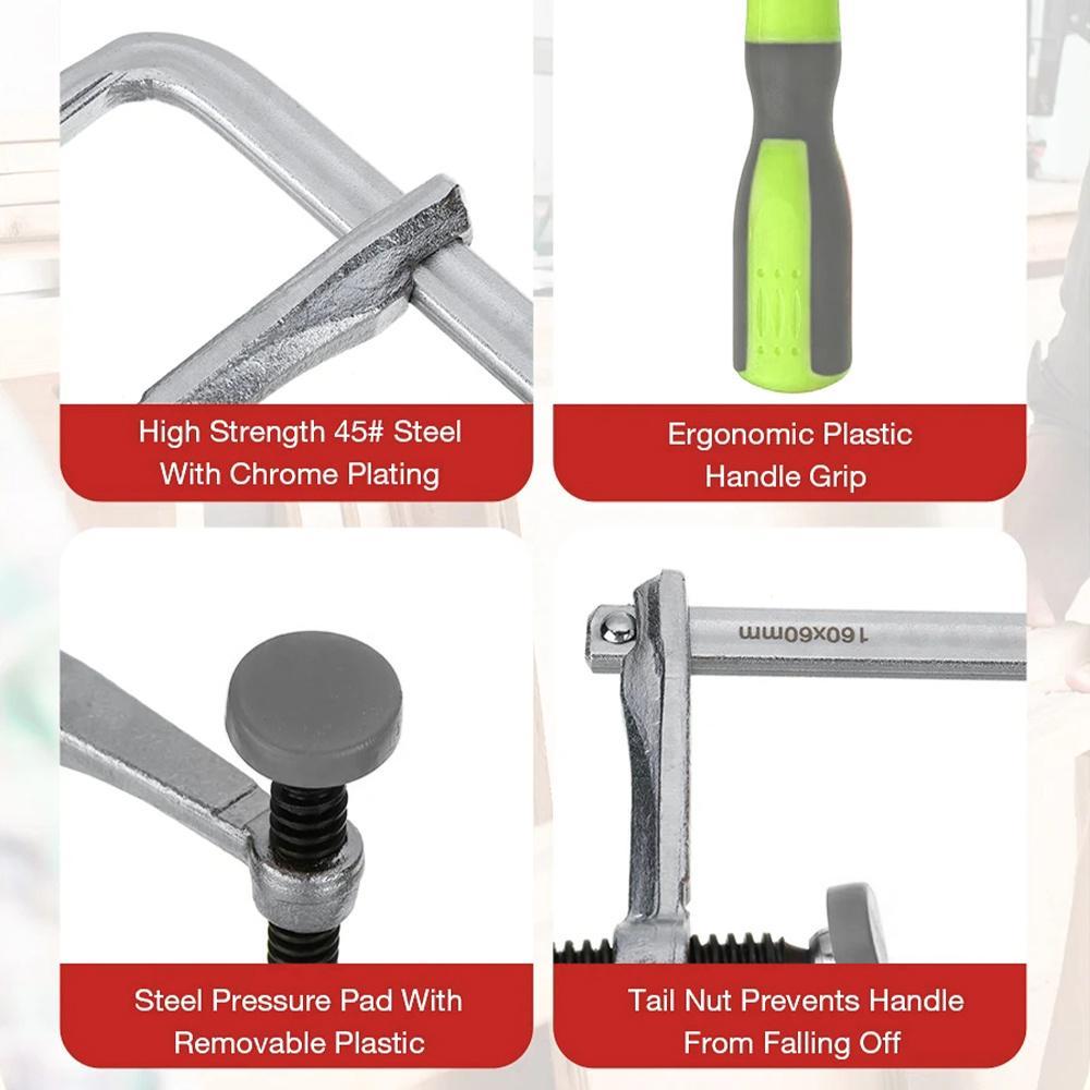 2pcs Quick Adjust Screw Handle Track Saw Rail Clamps MFT Clamps for Festool Rail Track Saw and MFT Table Woodworking Tools