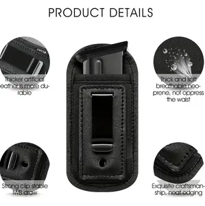 3 Pack Universal Magazine Holster IWB Mag Pouch Concealed Carry Single Double Stack Mags Holder U Secure Fit Easy Access Practical Accessory
