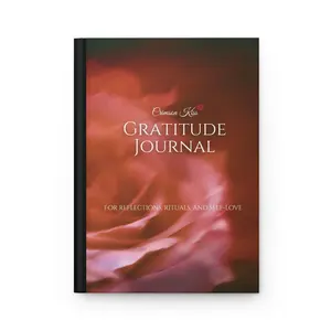 Crimson Kiss Gratitude Journal for Reflection and Self-Love