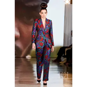 Nusetor Floral Jacquard Suit