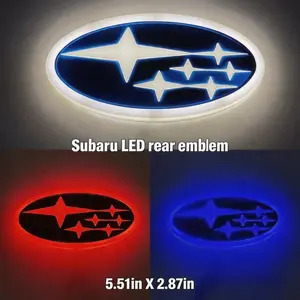 4D LED Subaru Rear Emblem Light – Glow Badge for Forester, Outback, Legacy, Impreza| IP67 Waterproof, Plug & Play, Night Visibility Boost