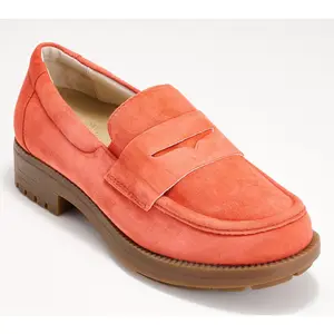 Revitalign Orthotic Suede Penny Loafers Laurel Penny