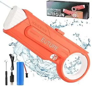 Electric Water Gun, Automatic Water Squirt Guns up to 30 FT Long Range, Water Soaker Gun with 700CC Large Capacity, Waterproof Gun Toys for Summer Pool Swimming Party for Kids & Adults Portable