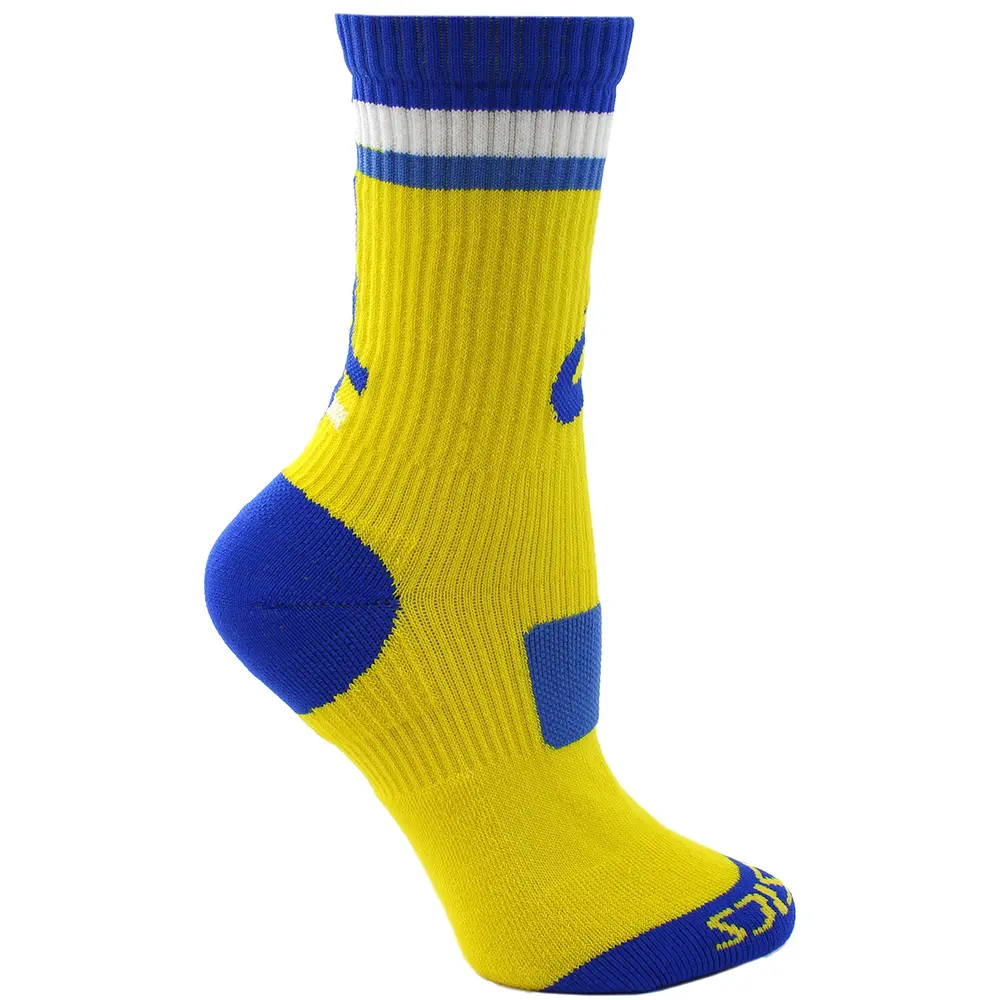 ASICS Mens Craze Crew Socks Athletic Athletic - Yellow ASICS Mens Craze Crew Socks Athletic Athletic - Yellow