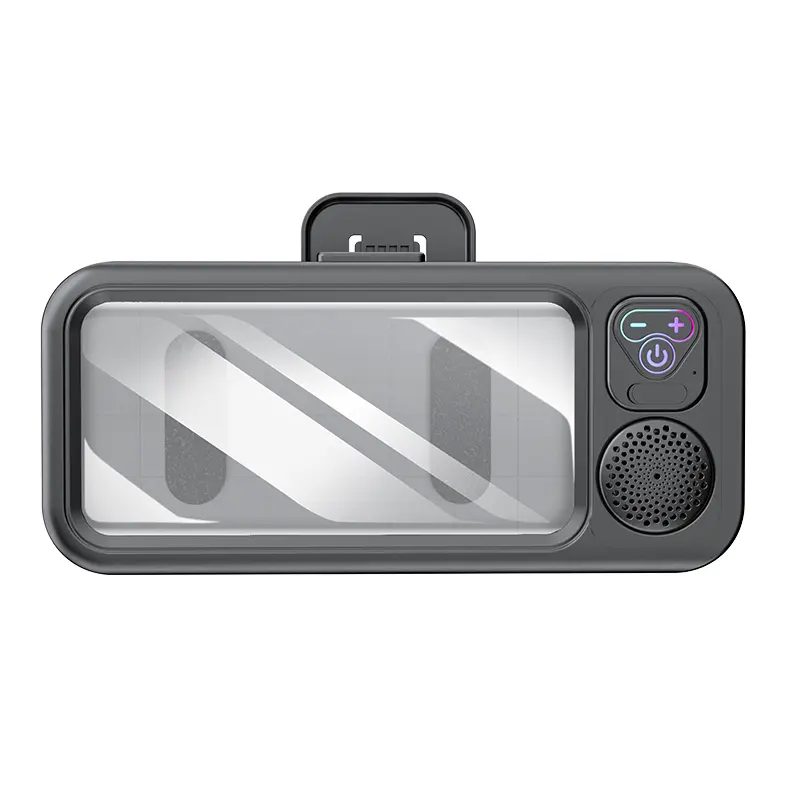 Waterproof  360 ° Rotating Touch Screen, Bluetooth Speaker, Watch Movies, Listen to Music, Audio Shower TV Holder, Swimming Pool, Kitchen, Bathroom, Sink, Rechargeable Waterproof Speaker