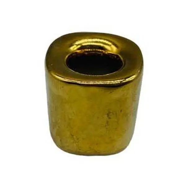 Gold Ceramic 1/2" Chime Candle Holder