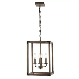 JONATHAN Y Paul Farmhouse Farmhouse Metal LED Pendant; for Living Room,Bedroom, Kitchen, Office