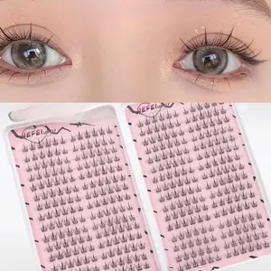 Sunflower DIY Eyelash Extension Kit, 1 Count Natural C-shape Cluster Eyelash, Lightweight Cartoon Style Eyelash for Women & Girls, Makeup