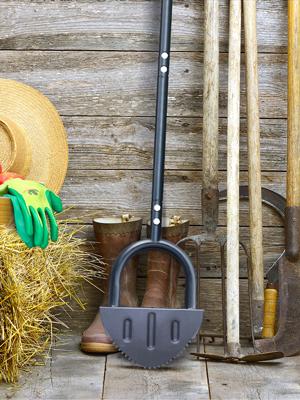 ennvaofficial serrated lawn trimmer, Multi-Functional Garden Flat Shovel.half-moon-shaped lawn trimmer with T-handle, long-handled step-by-step trimmer suitable for walkways and lawns, 38inch