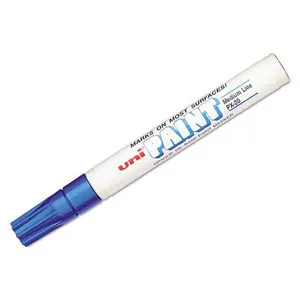 Uni-ball UBC63603 Uni-Paint Oil-Base Medium Line Markers - Blue