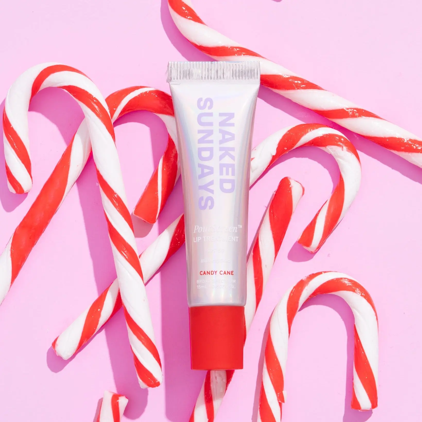 PoutScreen™ SPF50 Lip Treatment - Candy Cane (Sheer Juicy Red)