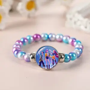Sweet Colorful Beaded Handmade Bracelet, Girlie Style Versatile Unique Wristband, Best Friend Couple Daily Fashion Accessory