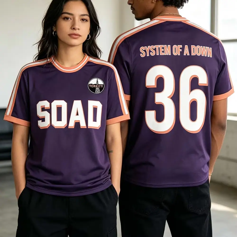 System of A Down Summer New Mesh Jersey O-neck Comfortable Breathable Tees Unisex Tracksuit Casual  Fan Gift Shirt