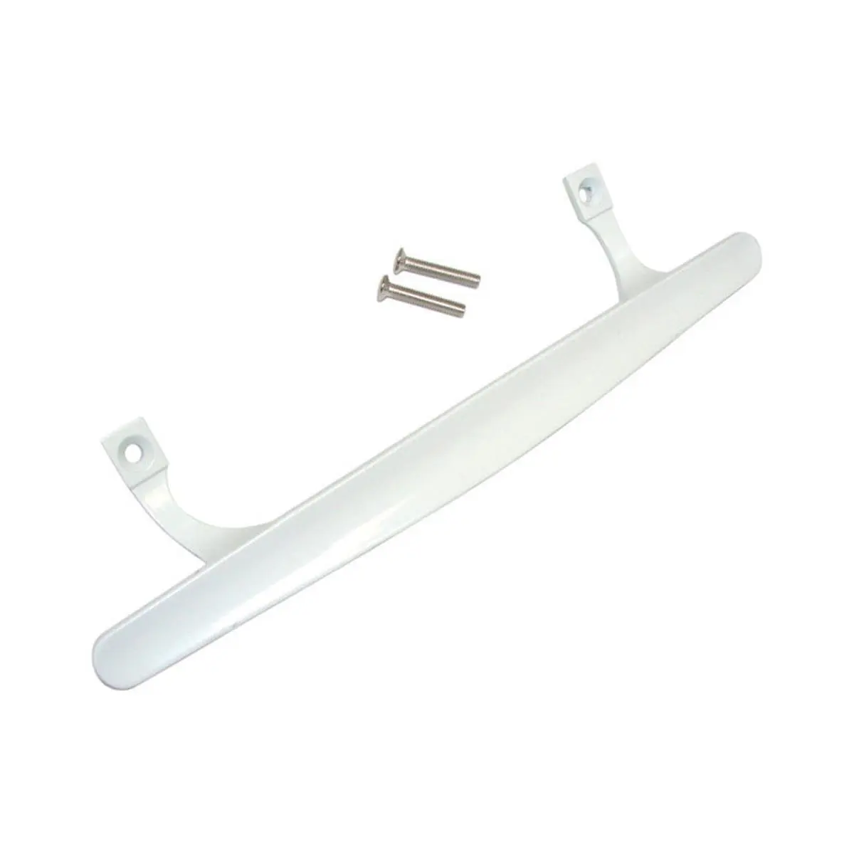 BARTON KRAMER 212 MAIN 5609425 White Metal Patio-Garden Door Handles Set with Screws for Shopping, 1x1.75" Size, Luxurious Look Texture, Durable Build, Inspiring Designs