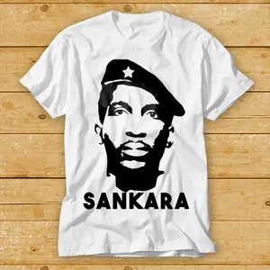 Thomas Sankara African Marxist Revolutionary Cartoon T Shirt Vintage Retro 2748