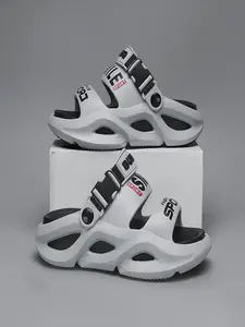 Men's Chunky Platform Sandals | 2-in-1 Open Toe Slides | Height Boosting, Non-Slip & Breathable Beach Shoes for Outdoor