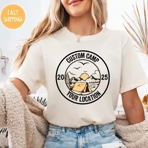 Custom Camp Shirt, Camp Life Shirt, Camping Friend Gift, Summer Camp Shirt, Camping Shirt, Family Camping, Personalized Camp Shirt, Camping