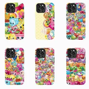 Shopkins "All-Stars" Phone Case—So Cute It Should Be Illegal! Suitable for iPhone 11–17 Pro Max/Plus and Samsung Galaxy S23–25.