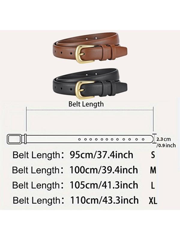 Women's Metal Buckle Waist Belt, Fashionable Durable Design, Perfect Casual Accessory for Daily Use, All Seasons Wear, Durable Belts