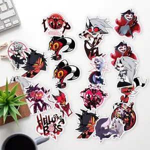 Stickers Pack 20 Pcs Helluva Vinyl Bottle Boss Bike Laptop Bumper Aesthetic Colorful Water Waterproof Skateboard Luggage Guitar Car