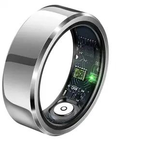 Smart Ring Blood Pressure Heart Rate Sleep Monitoring Smartring IP68 & 5ATM Waterproof Multi-sport Mode Smartring Man Women
