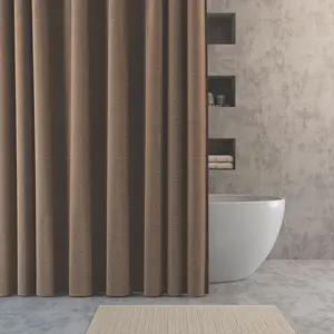 Indigo Road by Egypt Sherrod 70"x72" Suhana Contrast Tweed Printed Shower Curtain Dusty Terracotta