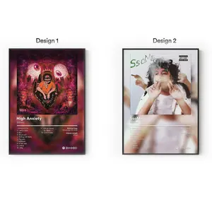 [Sale Up To 40%] [Unframe] 2slimey Album Posters, Underground Trap Rap Wall Art, Dark Internet Hip Hop Aesthetic Decor, Modern Album Cover Artwork, Gift for Rap Fans