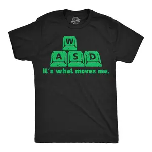 Mens Funny T Shirts Its What Moves Me Sarcastic Keyboard Graphic Novelty Computer Tee for Men Mens Funny T Shirts Cool Vintage Fashion T-Shirt Gift Classic Menswear Sarcastic Apparel for Men Funny Nerd Short Black -