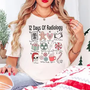 Radiology Christmas Shirt • 12 Days Of Radiology Tshirt • RAD Tech Gift • Radiology Gift • Xray Tech Holiday Tee • CT MRI Tech • Radiologist