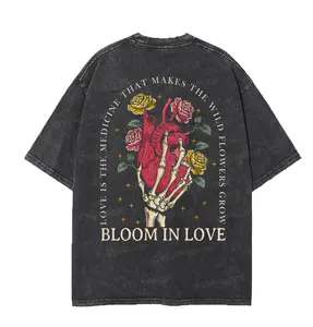 Makes The Wild Flowers Grow Bloom In Love  Washed T-shirt