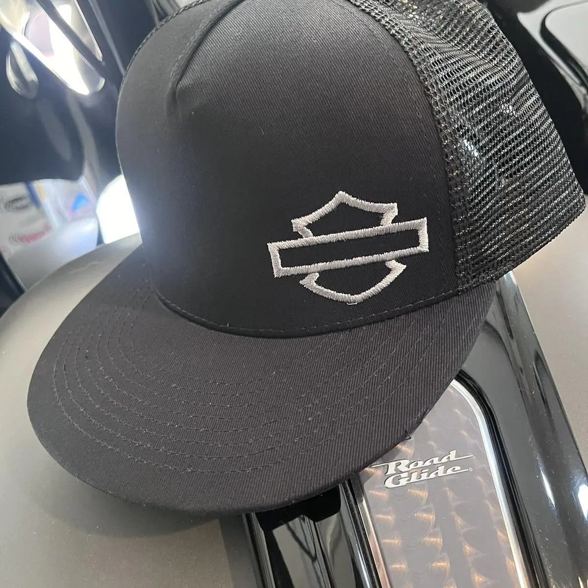 Barand Shield SnapBack Hat, Embroidered Hat, Cotton Mesh Back Hat Ver 2