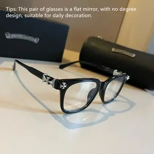 Unisex Square Frame Sunglasses Classic Travel Fashion Optical Glasses Retro Ultra-Light, Stylish Eyewear for Men and Women