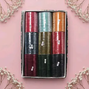 36 Elegant Metal Bangle Sets Fits 2.10 Traditional Indian Pakistani Bangles for Daily Wear & Cultural Events