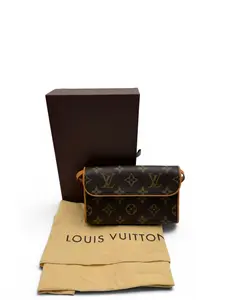 Pre-owned Louis Vuitton COATED CANVAS Belt Bags POCHETTE FLORANTINE MONOGRAM BELT BAG