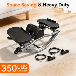 Rocking Stepper Ski Machine with 3D Motion Stepper Design Side Sepper Machine for Home Workout , Compact & Space-Saving Design, Built-In Counter UX