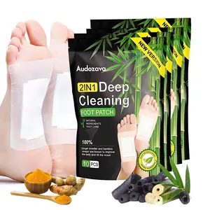 Foot Pads, Ginger Oil Bamboo Charcoal, Foot Care Patch Message Deep Cleansing for Stress Relief, Better Rest, Feet Health Patches, Relaxing Muscles Christmas Gifts for Women