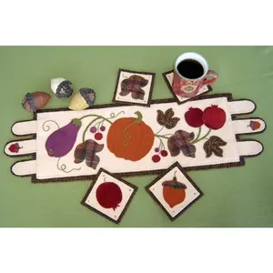 Harvest Bounty Table Runner - Wool Applique Pattern