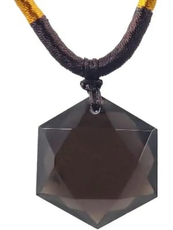 Saffordite Cintamani Star of David Hexagram Stone Necklace,Saffordite Obsidian Tektite Star of David Crystal Necklace