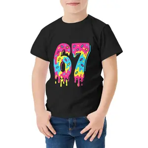 Fun 67 emoji T-shirts for kids, featuring adorable Christmas designs. Made of pure cotton, these children's and teen T-shirts are a great gift for sons and daughters. The comfortable, stretchy fabric is perfect for sports and play. Suitable for various
