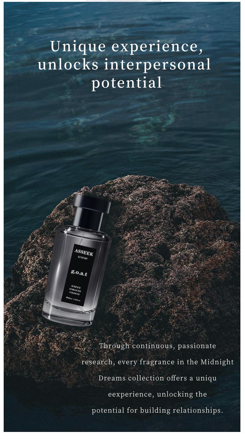 ASSEEK g.o.a.t Midnight Marine Man Men's Perfume-OceanAroma 80ml Woody Amber Fragrance Eau deParfum Long Lasting Cologne Gift -Edp Intense