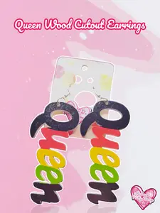 RSI Queen BRYG Wood Cutout Ear*rings