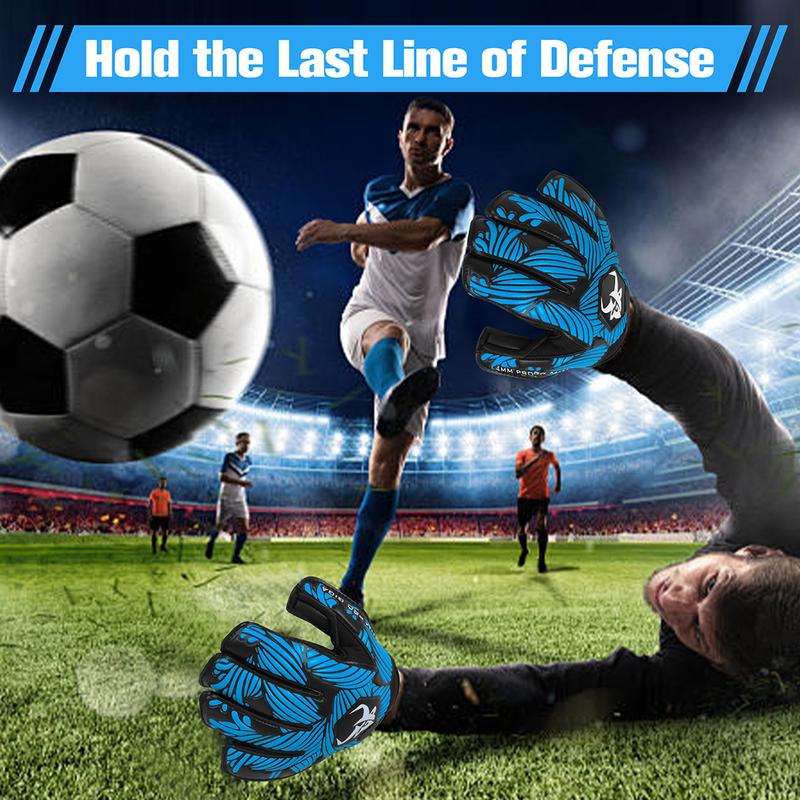 Goalkeeper Goalie Soccer Gloves Extreme Strong Control and Grip with Finger Protection High Performance Pro-Level Goalie Glove Anti-Slip Latex Palm Breathable Comfortable for Kids Youth Adult