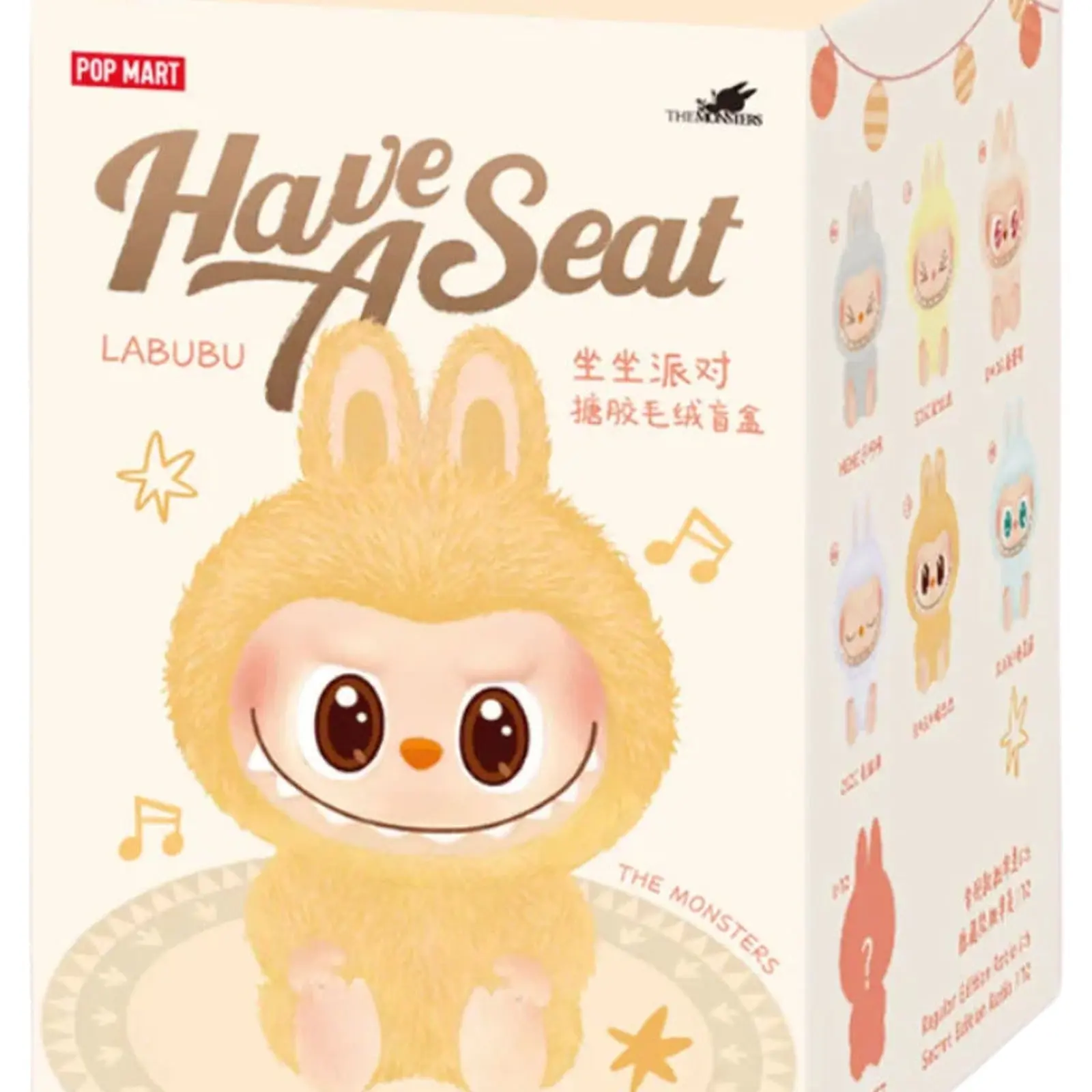 Pop Mart Labubu The Monsters Have a Seat Sealed Vinyl Figure Blind Box - 100% Authenticity Guaranteed, Cool Keychains, Bag Pendant, Guaranteed 6 Pcs, Collectible Item for Art Toy Collectors with 1 Rare Chance for Hehe, Duoduo (Secret), Sealed Box