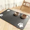 Waterproof Pet Feeding Mat – Absorbent Fast Drying Mat for Food & Water Bowls, Non-Slip Rubber Backing, Easy Clean – Great for Cats & Dogs, Perfect for Messy Eaters & Spilly Drinkers placemat mat-absorbent