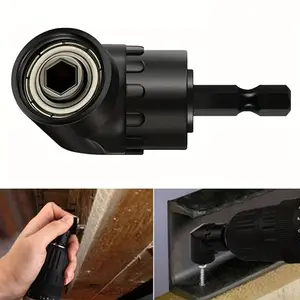 105-degree Drill Bit Adapter, Compact Impact Driver Extension Hex Socket 1/4 Inch, Compatible with Wrench and Electric Drill, Ideal for Cordless Screwdrivers, Tool Accessories for Drill Bits Set