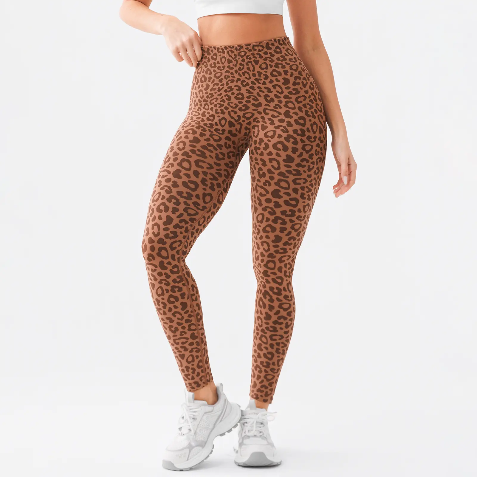 Brown leopard print